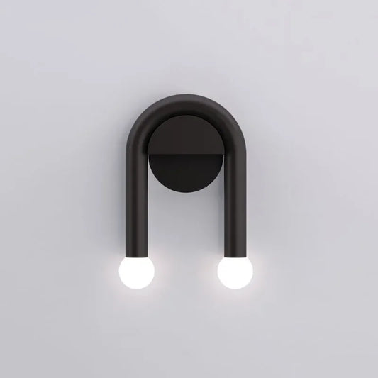 Arcus Matte Black Arched Wall Light