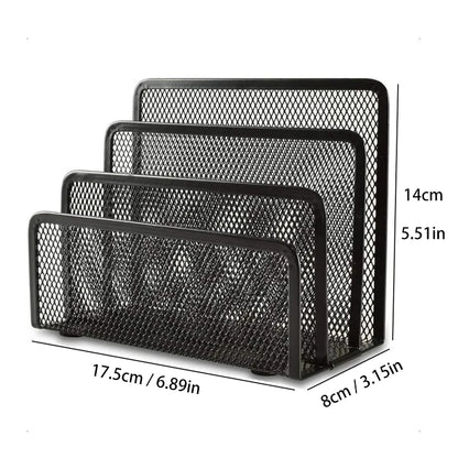 Black Mesh Desk Letter Tray