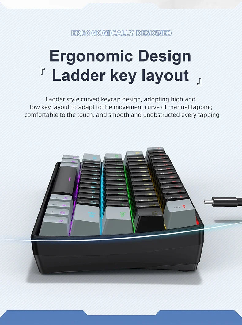 60% Mechanical Mini Keyboard with RGB