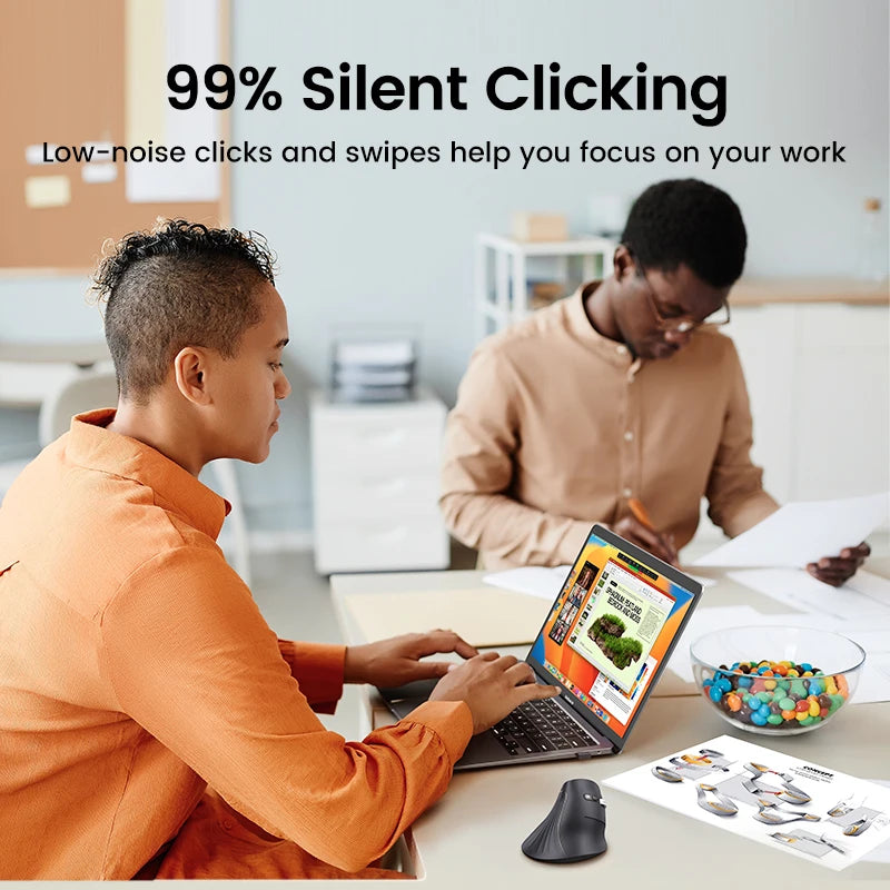 Vertical Ergonomic Wireless Mouse