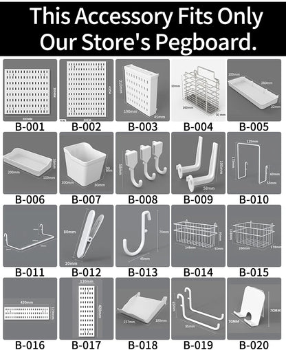 Desktop Standing Pegboard Organizer