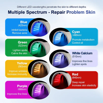 LED Photon Face Mask with Nano Mist Spray