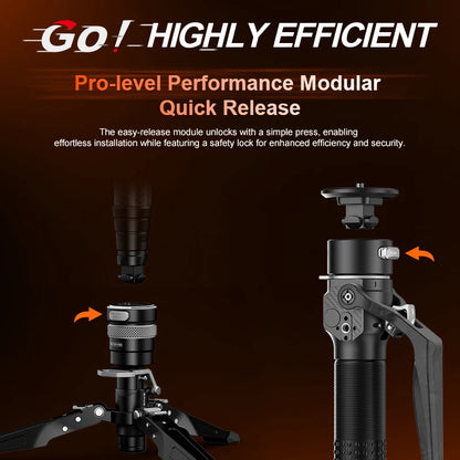 One-Click Carbon Fiber Monopod