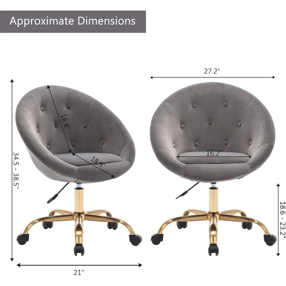 Aveline Velvet Vanity Chair