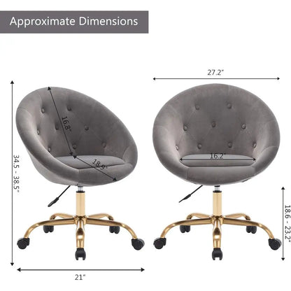 Aveline Velvet Vanity Chair