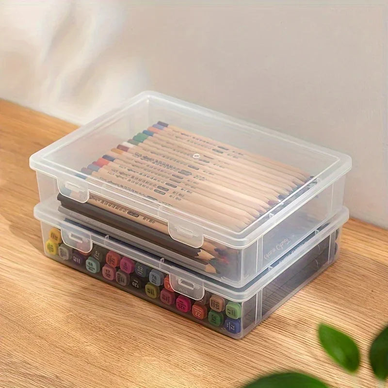 Clear Plastic Pencil Case Organizer