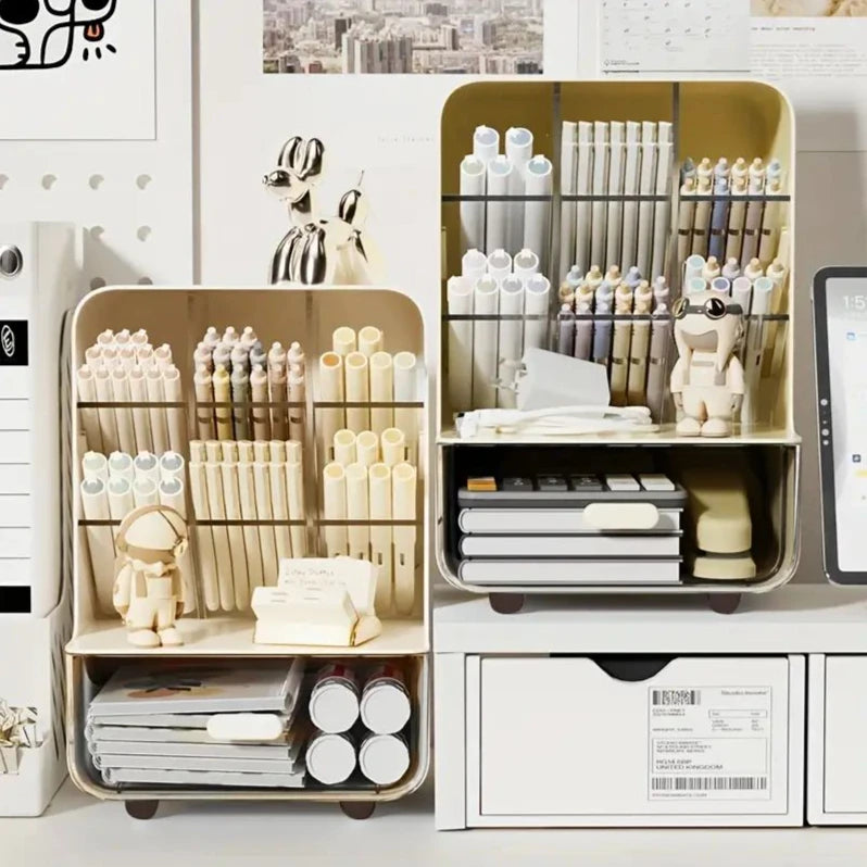 Multi-Layer Desk Organizer with Pencil Holder