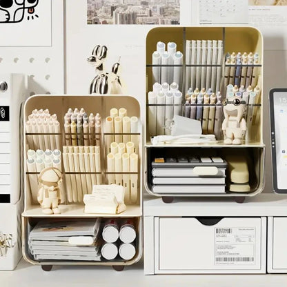 Multi-Layer Desk Organizer with Pencil Holder