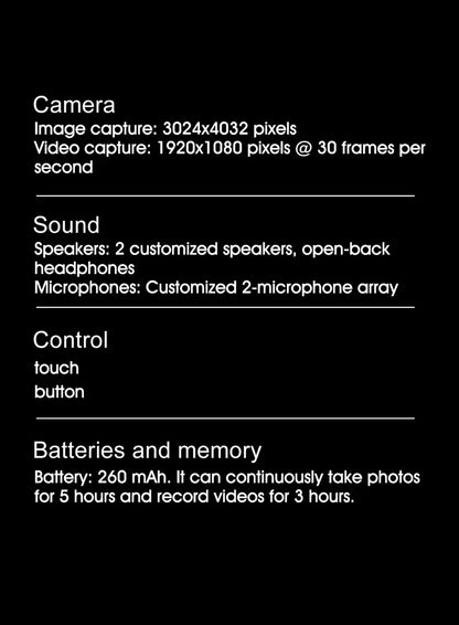 4K AI Smart Glasses with Camera & Translator