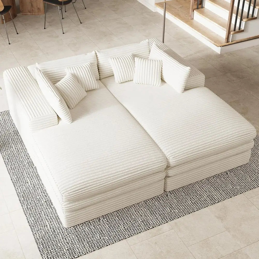 Aurora Double Chaise Cloud Sofa