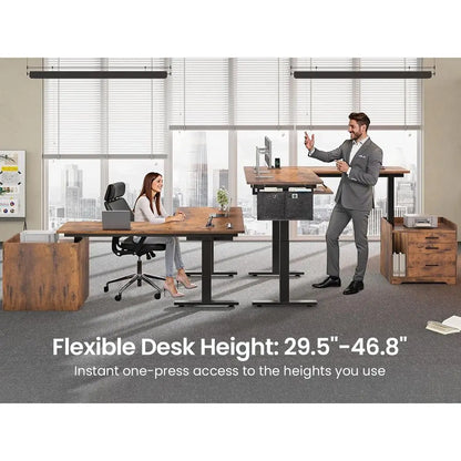 Oakhaven L-Shaped Cabinet Desk