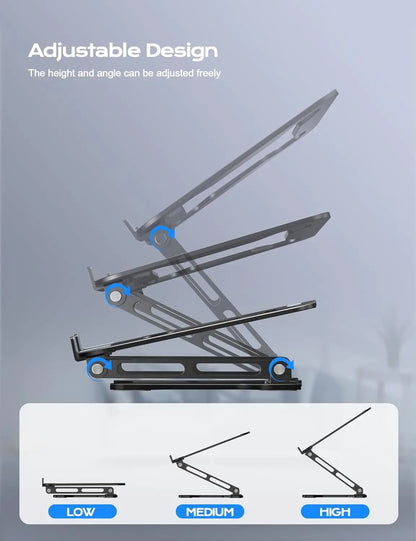 Metal Foldable Laptop Riser
