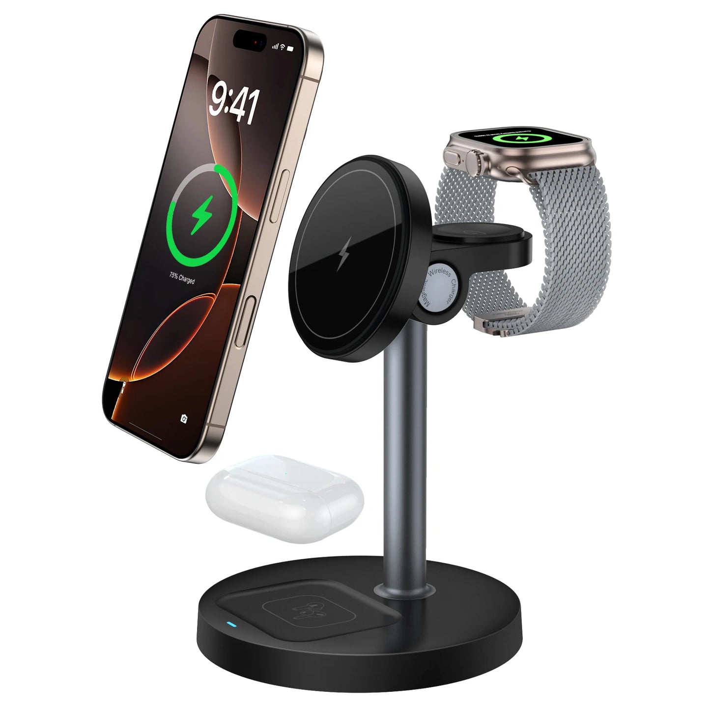MagFusion Pro 3-in-1 Magnetic Wireless Charging Station