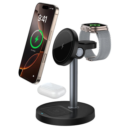 MagFusion Pro 3-in-1 Magnetic Wireless Charging Station