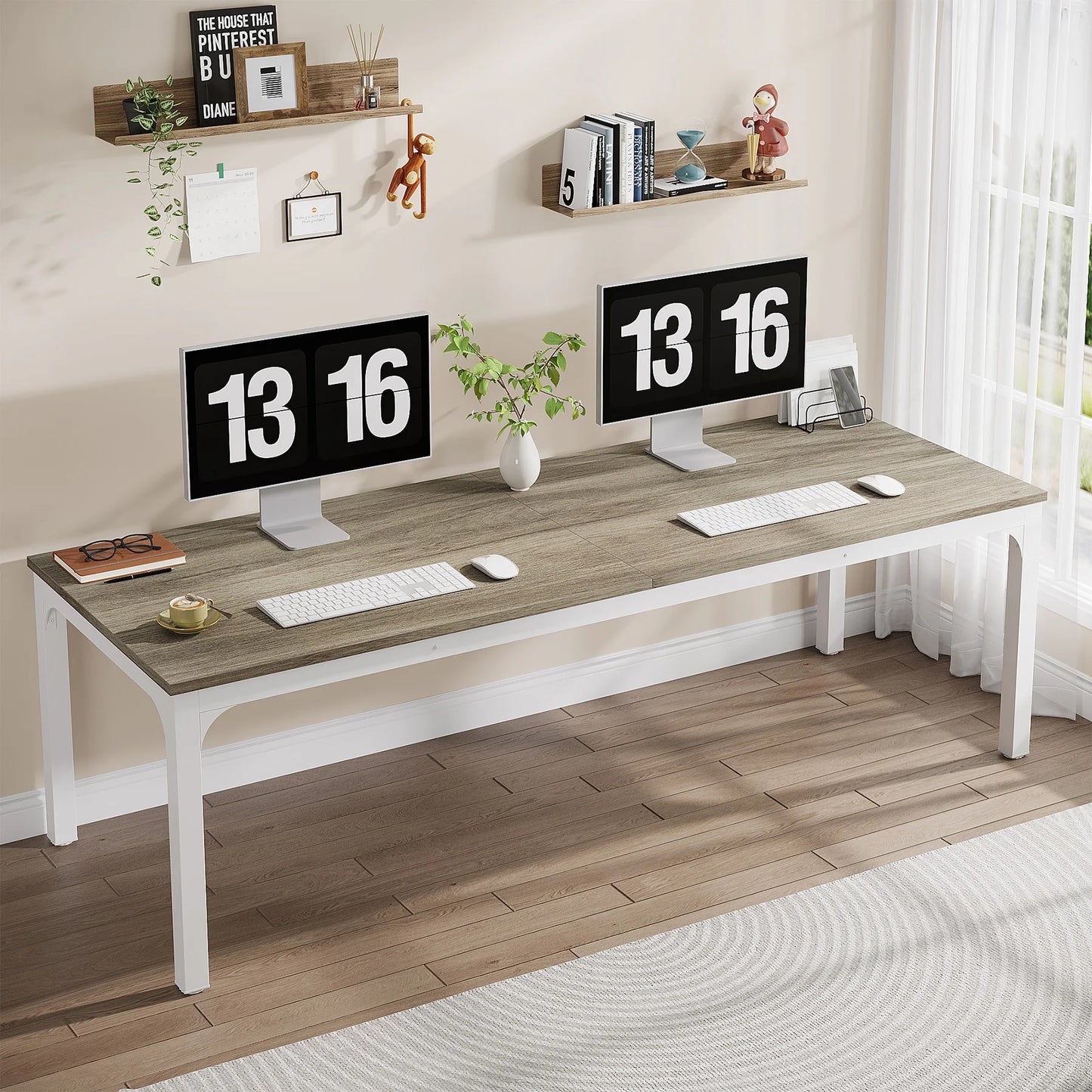 Tribesigns 78.7" Extra-Long Dual Workstation Desk