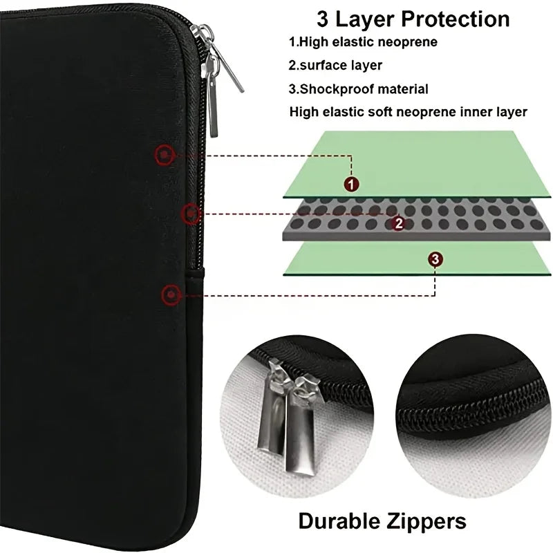 Padded Zipper Laptop Sleeve Case