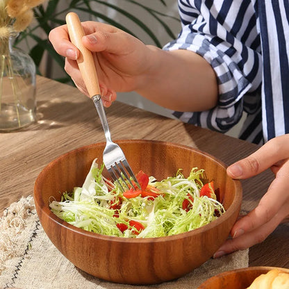 Acacia Wood Bowl, Japanese-Style Serving
