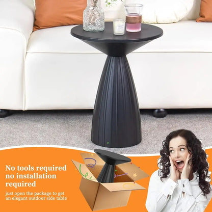 Iron Circle Side Table