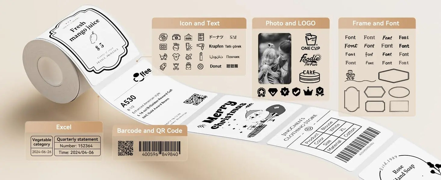 NiiBand B1 Bluetooth Label Printer