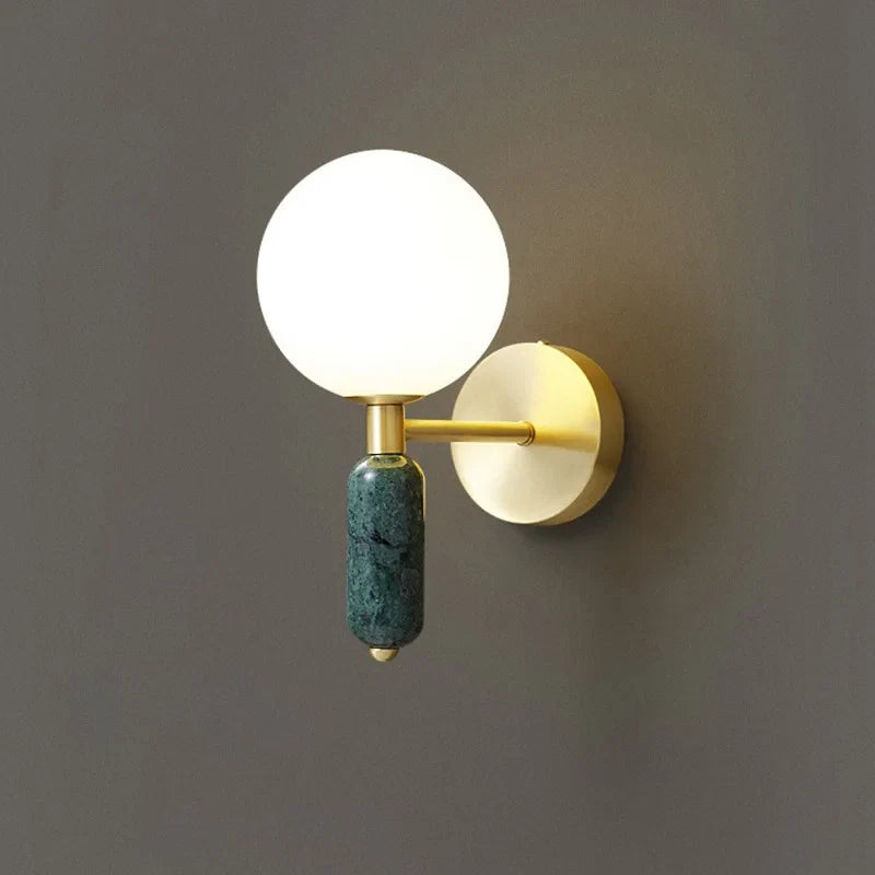 Marble & Gold Sconce — Soft Ambient Glow
