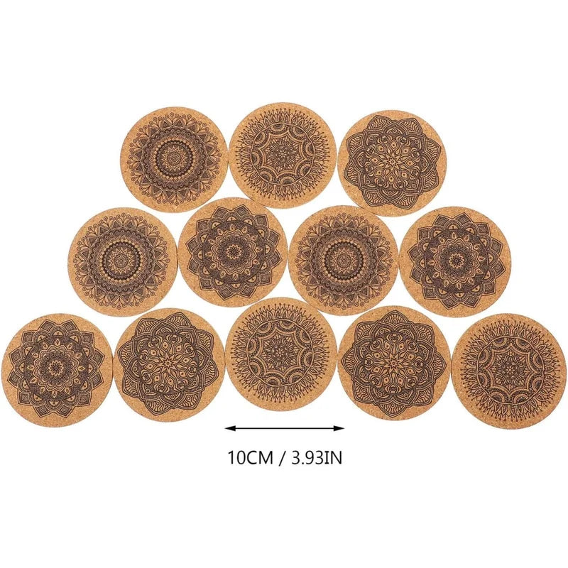 Absorbent Cork Coaster Set