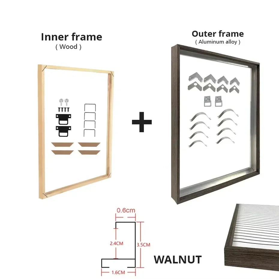 Metal and Wood Canvas Frame Kit