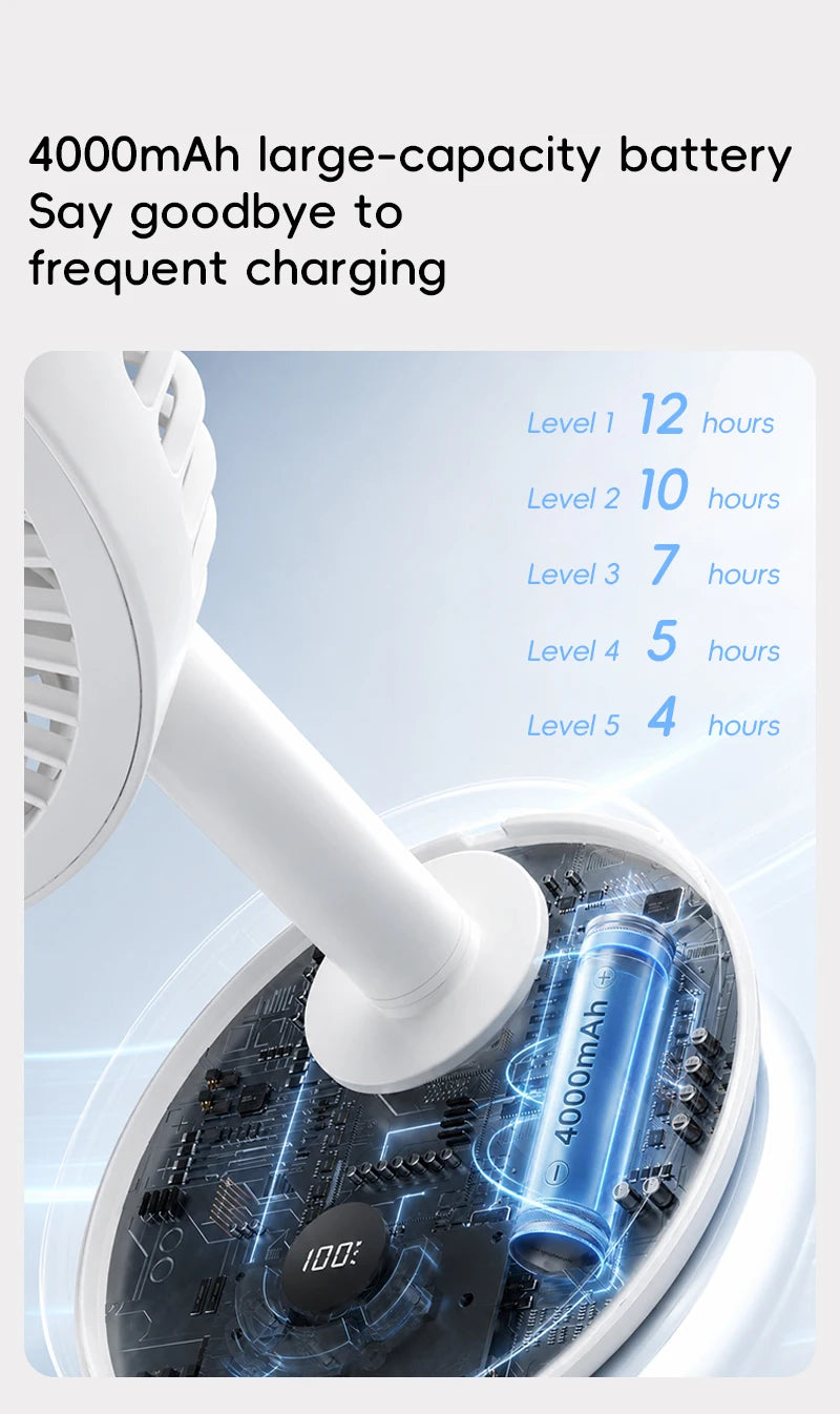Smart Oscillating Desk Fan