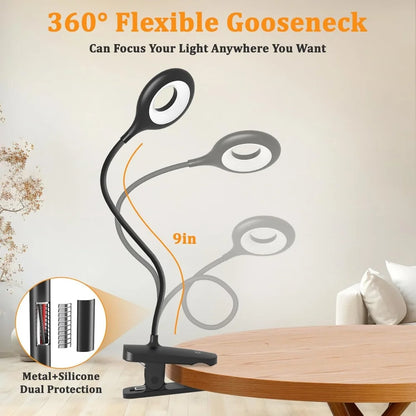 Rechargeable Clip Desk Lamp