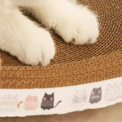Corrugated Cat Scratcher & Cozy Bed