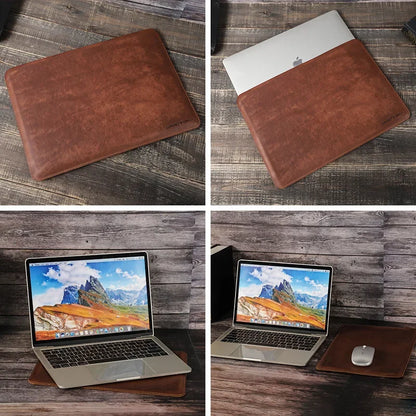 Hand-Made Cowhide Leather Laptop Bag