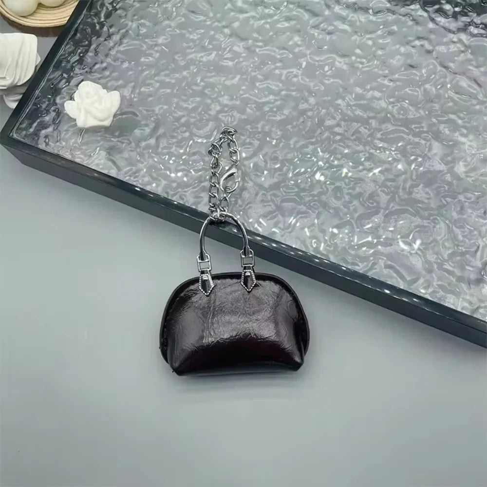 Mini Shell Coin Purse Keychain Charm