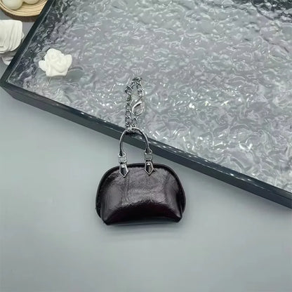 Mini Shell Coin Purse Keychain Charm