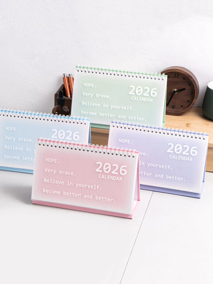 SpiralDesk 2026 Foldable Table Calendar