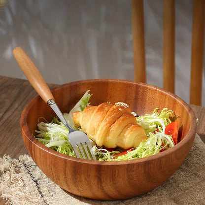 Acacia Wood Bowl, Japanese-Style Serving