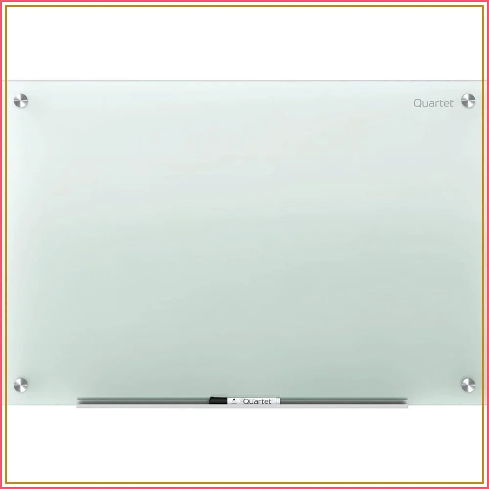 Premium Frosted Glass Dry Erase Board – 4' x 3' Modern Planning Board