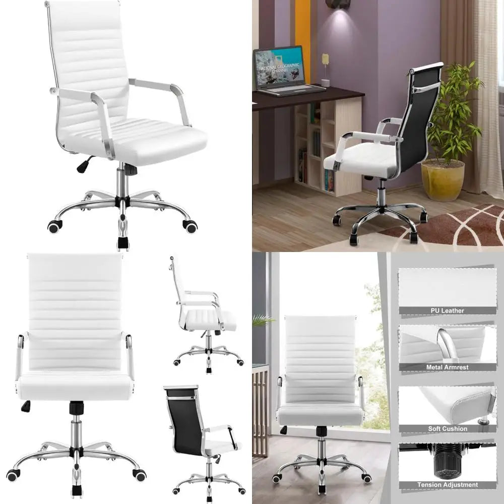 Modern White Office Chair