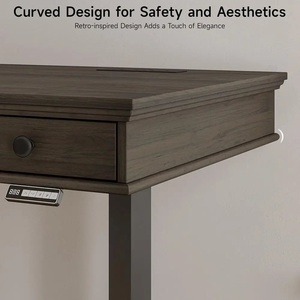 Retro Curved Standing Desk