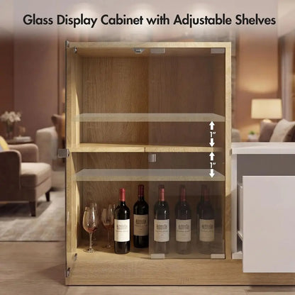 Expandable Glass TV Stand