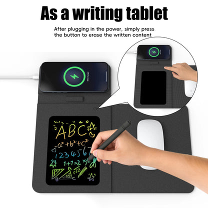 Foldable Charging Mouse Pad with Writing Tablet