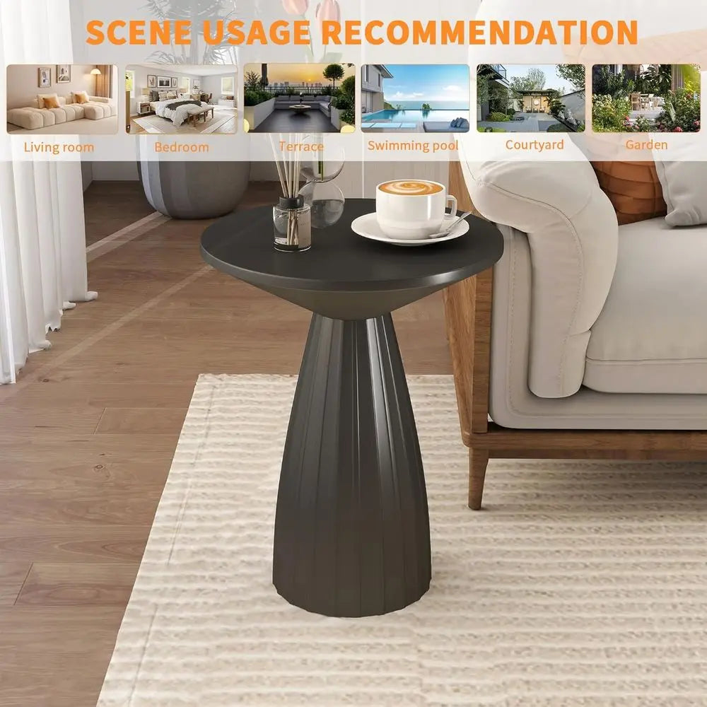Iron Circle Side Table