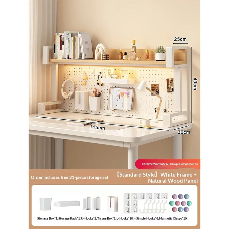 Pegboard Desktop Shelf Organizer