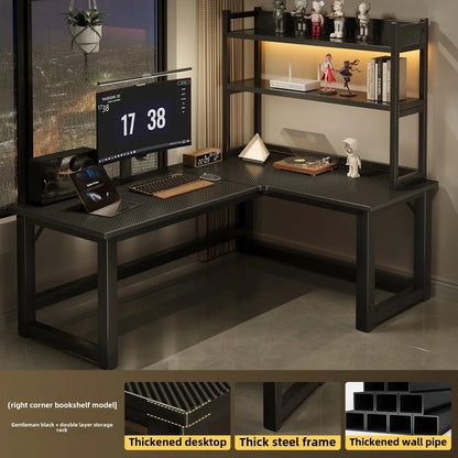 Integrated Bookshelf Writing Desk