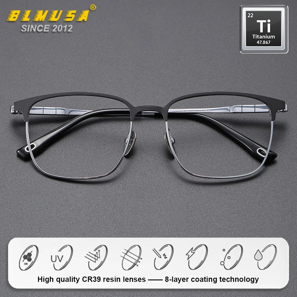 BLMUSA Titanium Reading Glasses