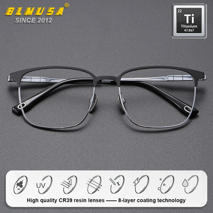 BLMUSA Titanium Reading Glasses
