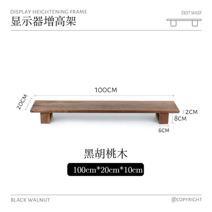 Black Walnut Adjustable Desk Riser