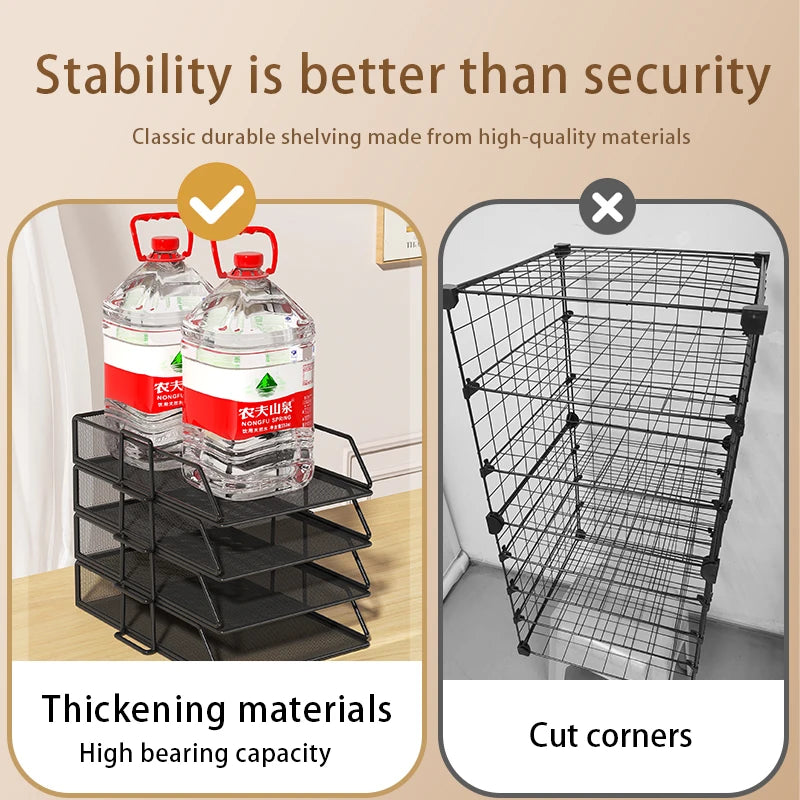 Metal Multi-Tier File Rack