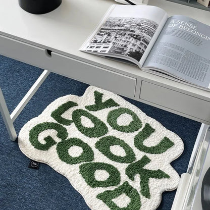 LetterMat Faux Cashmere Floor Mat