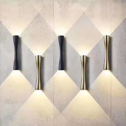 Brushed Gold Up-Down Wall Sconce