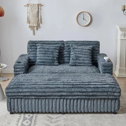 Halcyon Charging Chaise Loveseat