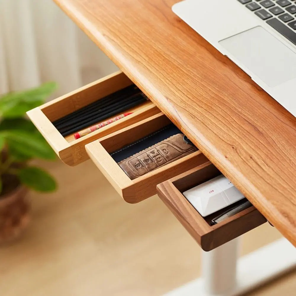 Adhesive Under-Desk Storage Tray